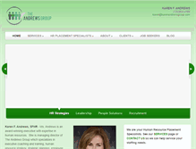 Tablet Screenshot of karenandrewsgroup.com
